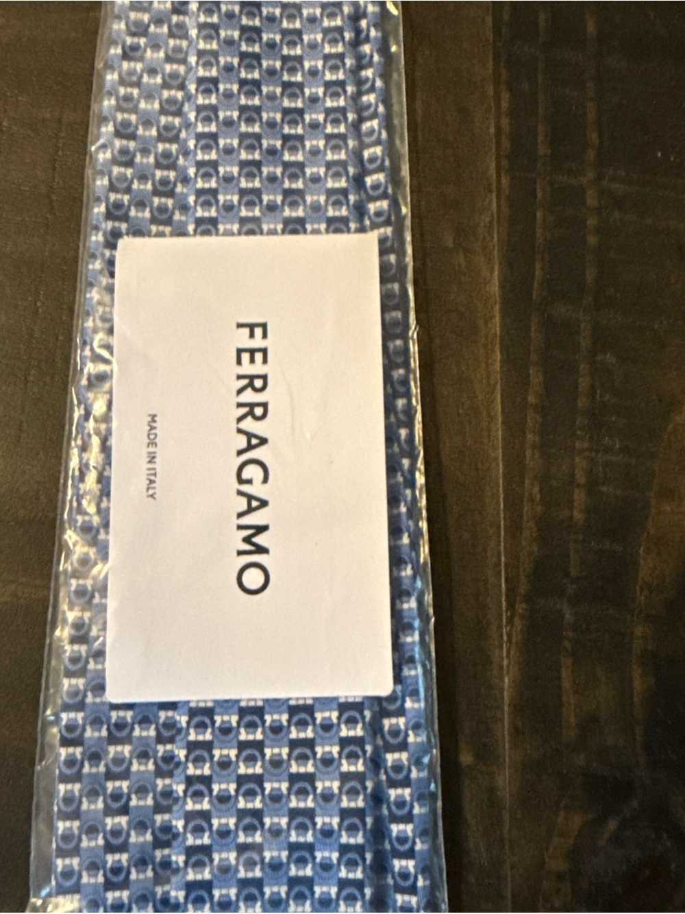 Salvatore Ferragamo Men's Blue tie one size